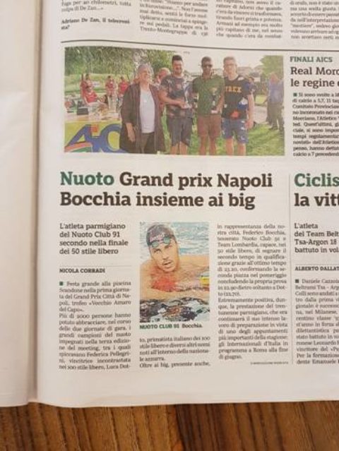 News dalla gazzetta di Parma sui nostri atleti